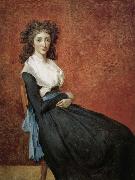 Jacques-Louis  David Special Lu generation of Nafu person portrait oil painting